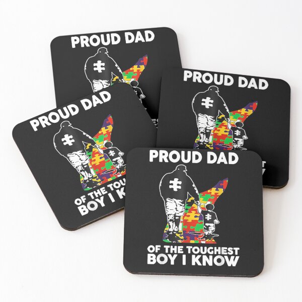 Item preview, Mens Proud Dad Of The Toughest Boy I Know Autism Awareness Gift  designed and sold by venitamara.