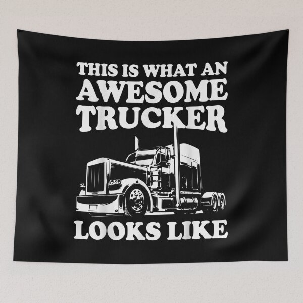 Item preview, This Is What An Awesome Trucker Looks Like Funny Trucking Gift  designed and sold by venitamara.