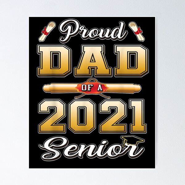 Item preview, Proud Dad Of 2021 Graduate Seniors Class Graduation Gift  designed and sold by venitamara.