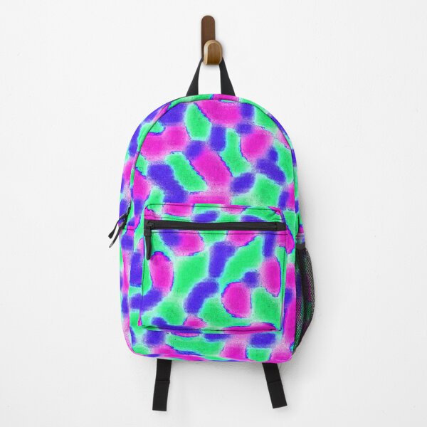 Item preview, Pink Purple Green psychedelic trippy pattern wallpaper designed and sold by Dlimmer.