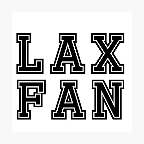 Item preview, LAX - Lacrosse Fan designed and sold by Moose-and-Bug.