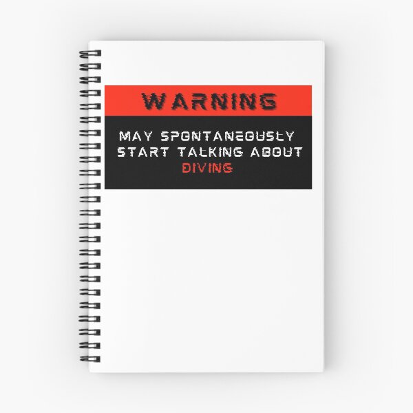 Item preview, Warning: May spontaneously start talking about Diving designed and sold by Mucchhad.