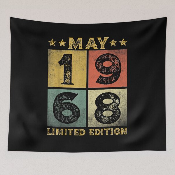 Item preview, 53rd Birthday Decorations May 1968 Men Women 53 Years Old Gift  designed and sold by venitamara.