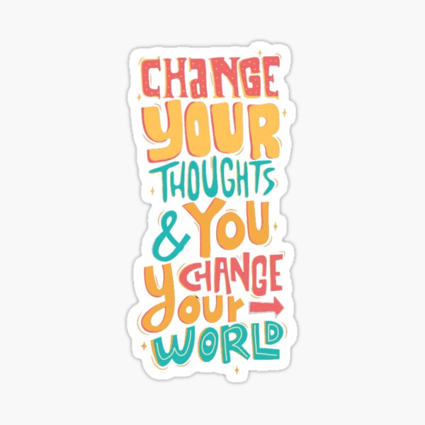 Artikel-Vorschau von Ändere deine Gedanken und du änderst deine Welt | Zitate zum Thema Führung, erhebende tägliche Motivationszitate, motivierende Zitate für den Erfolg im Leben, designt und verkauft von Giovanni's  Brown Quotes.