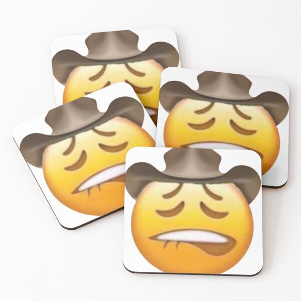 Item preview, Lip Bite Cowboy Emoji designed and sold by ButtersF.