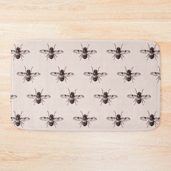 Item preview, vintage bee dark academia pattern in brown and cream designed and sold by neopop.