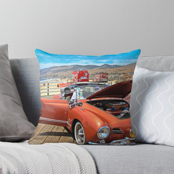 Karmann @ Pismo Beach Throw Pillow