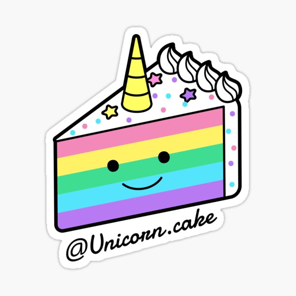Unicorn Cake Stickers Redbubble