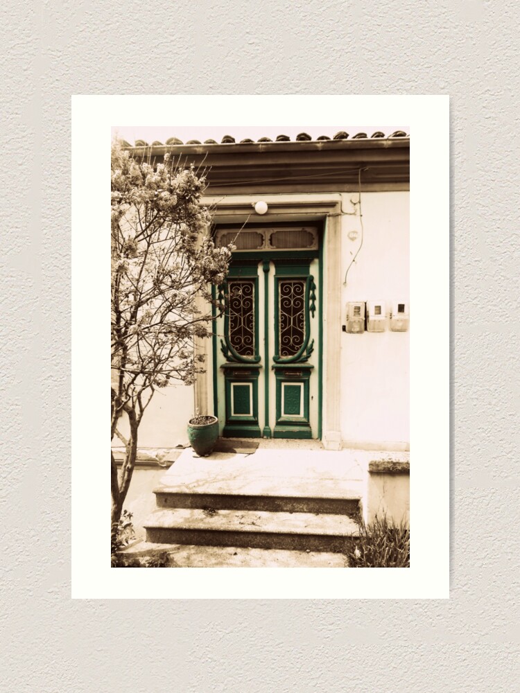 Art Print The teal door by ARTbyJWP | Redbubble
