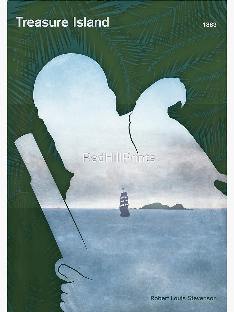 Treasure Island - Robert Louis Stevenson Adventure Literature Art for Book  Lovers Poster for Sale by RedHillPrints