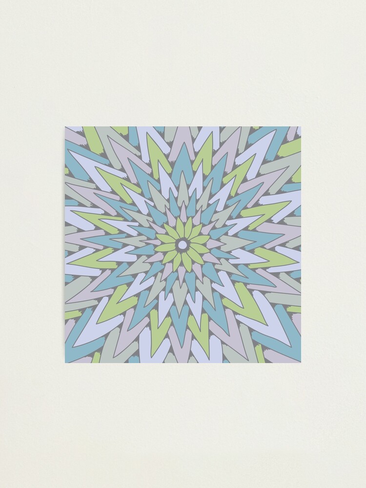 Alternate view of Starburst (cool colors) Photographic Print