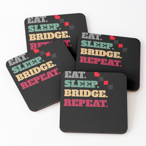 Item preview, Eat Sleep Contract Bridge Repeat designed and sold by Salvadax.