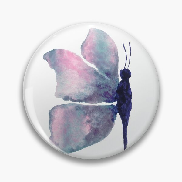 Item preview, Beautiful Pink blue violet Watercolor Butterfly blue purple pink butterfly very cute watercolour designed and sold by WatercolorFun.