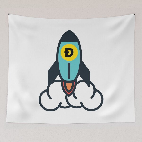 Aperçu de l'œuvre Dogecoin à la lune - Dogecoin créée et vendue par TesSpace.