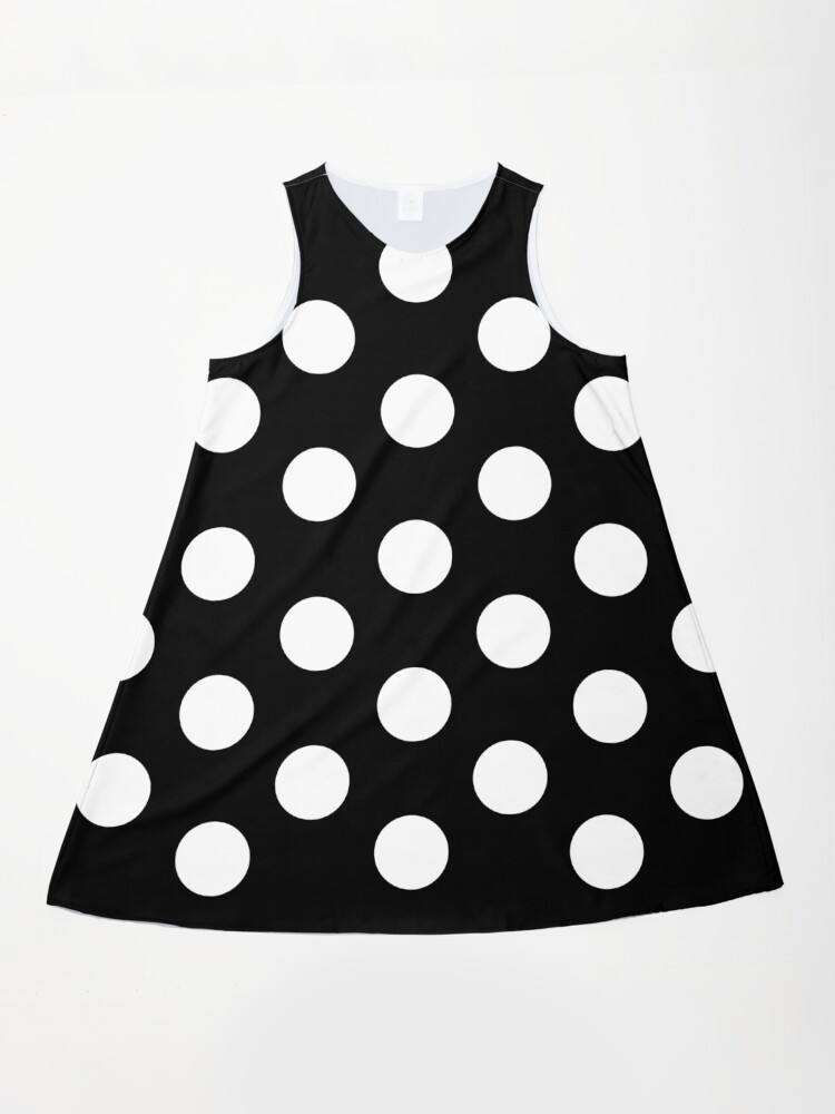 Medium WHITE & BLACK POLKA DOTS" A-Line Dress for Sale by RachelMacht | Redbubble Medium WHITE & BLACK POLKA DOTS" A-Line Dress for Sale by RachelMacht | Redbubble