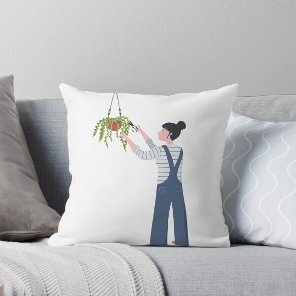 Item preview, A simple female icon caring for her plant  designed and sold by FCEalin.