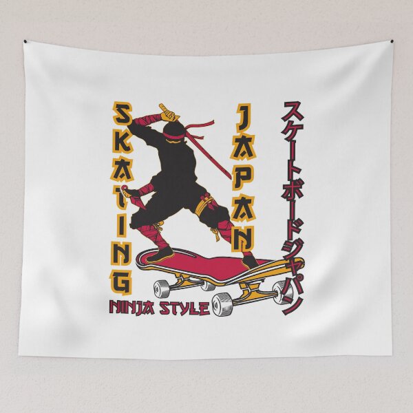 Item preview, Skateboarding Japan Ninja Style designed and sold by OmmeDesigns.