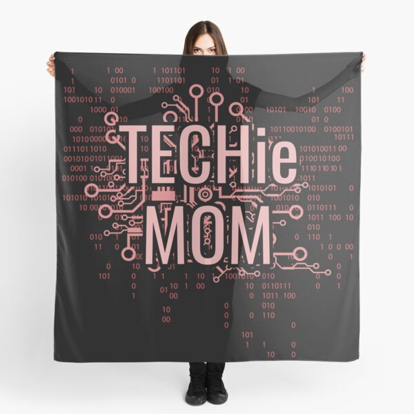 TECHie MOM Cyber Pink circuit Scarf