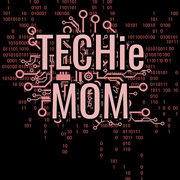 Artwork thumbnail, TECHie MOM Cyber Pink circuit by futureimaging