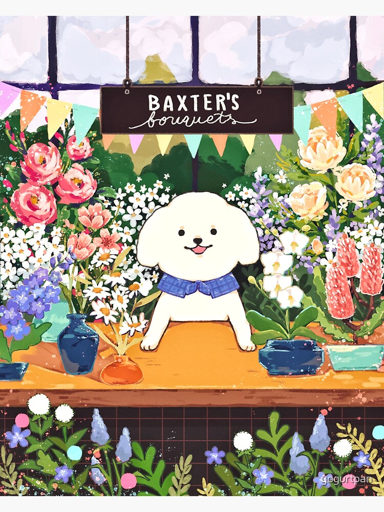Thumbnail 3 of 3, Sticker, Baxter's Bouquets designed and sold by yogurtpan.