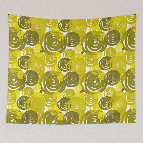 Item preview, Modern Yellow and Green Circle Pattern Design designed and sold by NancyMerkle.