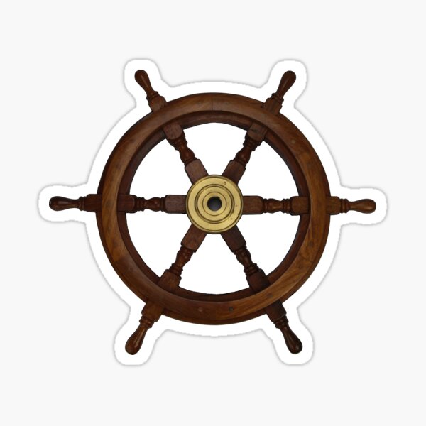 Item preview, Ships wheel, boat wheel, old oak steering wheel designed and sold by Vision4art by Conway.