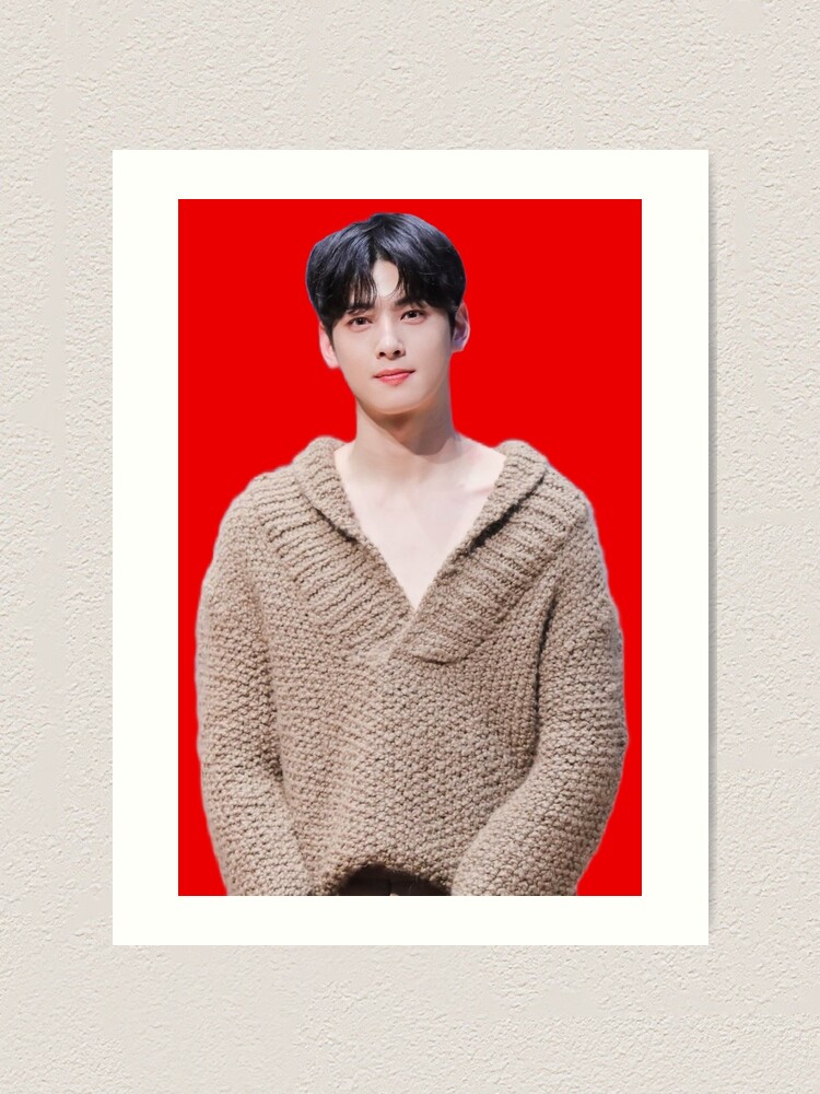 Cha eun woo astro member  Art Board Print for Sale by Divya21