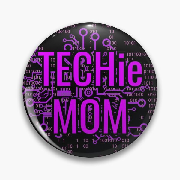 TECHie MOM Cyber Purple circuit Pin