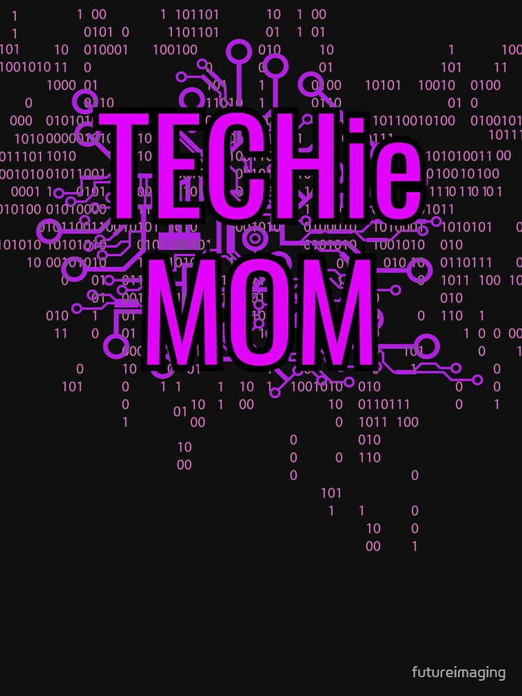 TECHie MOM Cyber Purple circuit by futureimaging