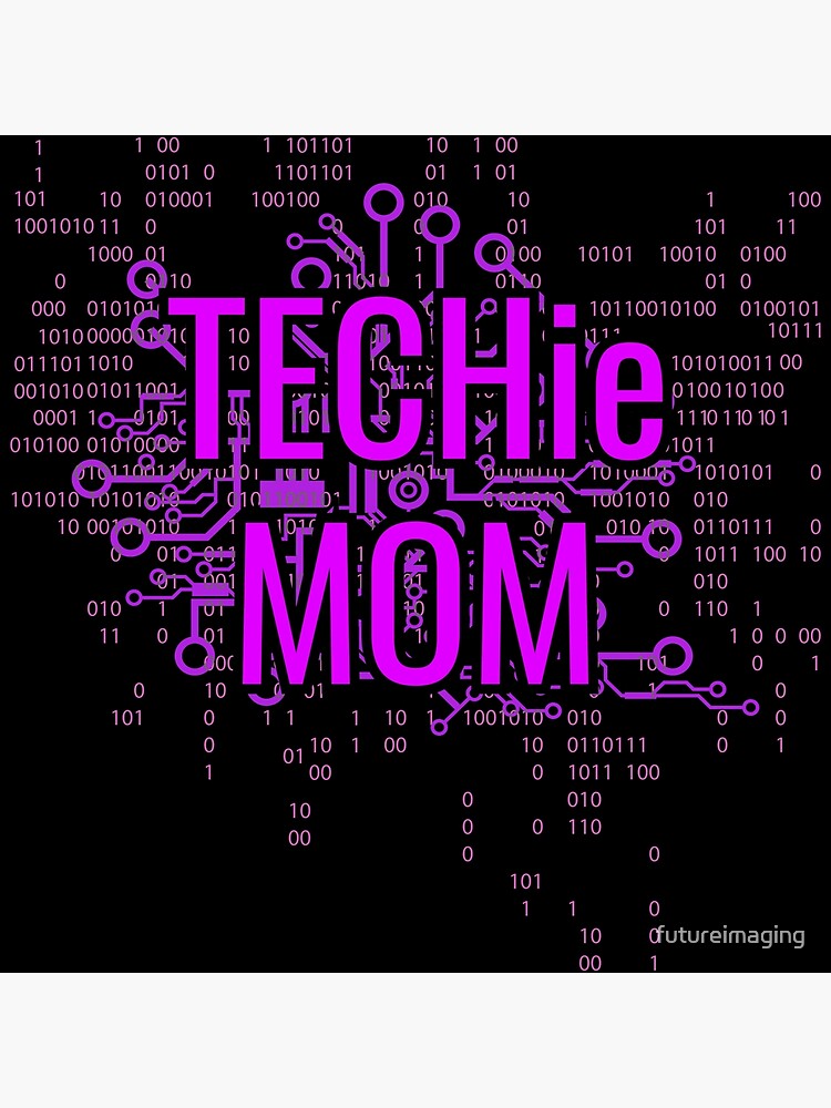 TECHie MOM Cyber Purple circuit by futureimaging