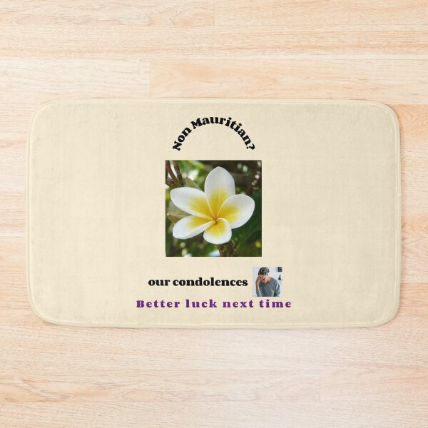 Item preview, "Condolences to non Mauritians"  (black text) designed and sold by skoumpourdides.