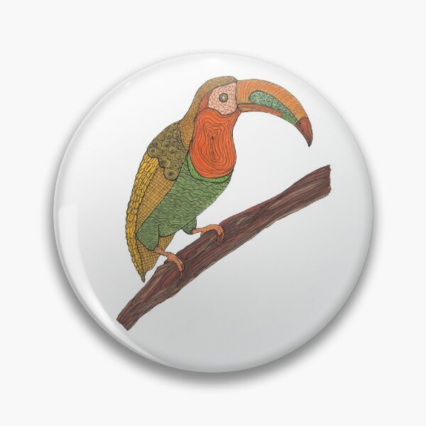 Artikelvorschau, Tier, Vogel, Tucan, orange, grün, braun, Zeichnung, Copic, BebiCervin entworfen und verkauft von BebiCervin.
