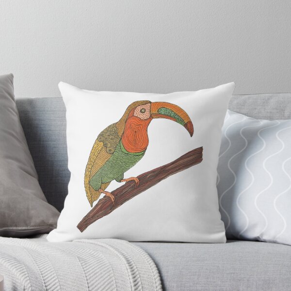 Artikelvorschau, Tier, Vogel, Tucan, orange, grün, braun, Zeichnung, Copic, BebiCervin entworfen und verkauft von BebiCervin.