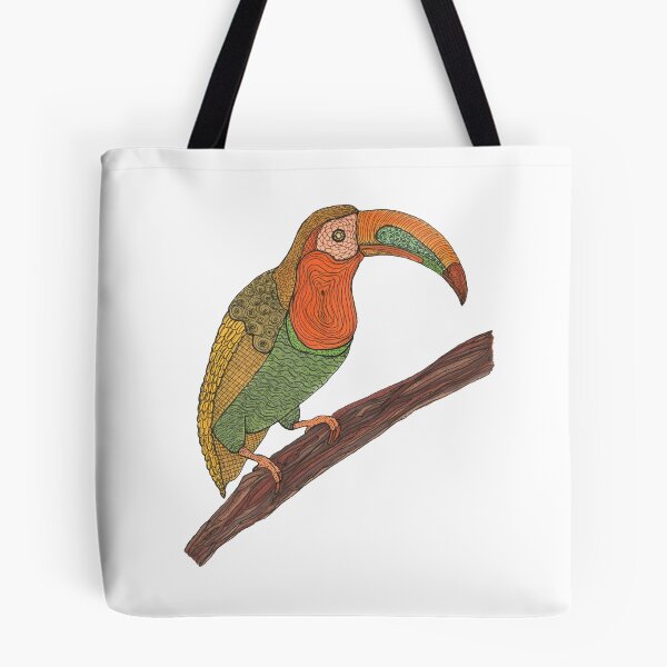 Artikelvorschau, Tier, Vogel, Tucan, orange, grün, braun, Zeichnung, Copic, BebiCervin entworfen und verkauft von BebiCervin.