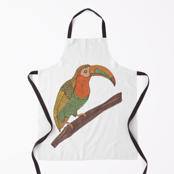Artikelvorschau, Tier, Vogel, Tucan, orange, grün, braun, Zeichnung, Copic, BebiCervin entworfen und verkauft von BebiCervin.