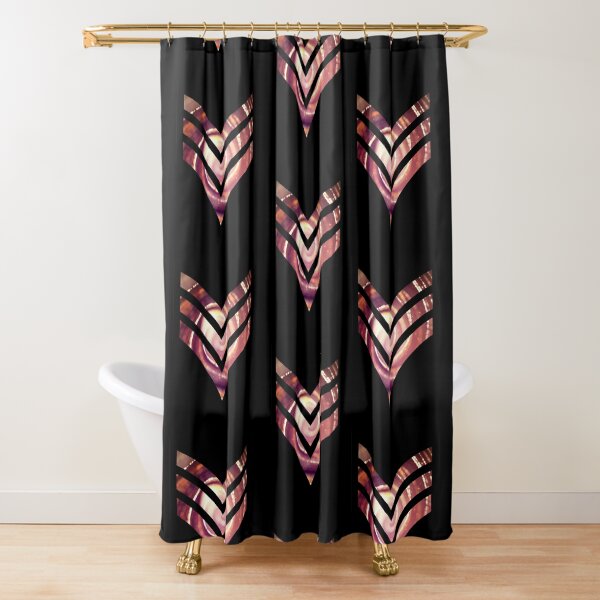 Army stripes twirl design Shower Curtain