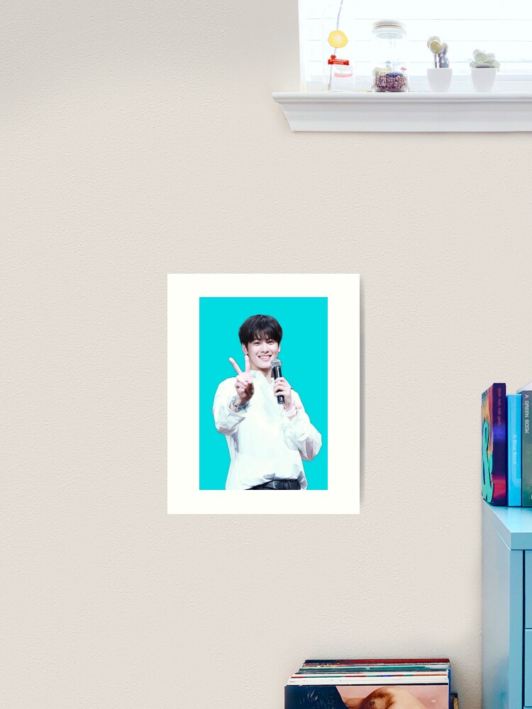 Cha eun woo astro member  Art Board Print for Sale by Divya21