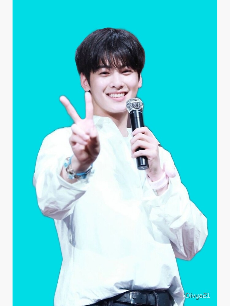 Cha eun woo astro member  Art Board Print for Sale by Divya21