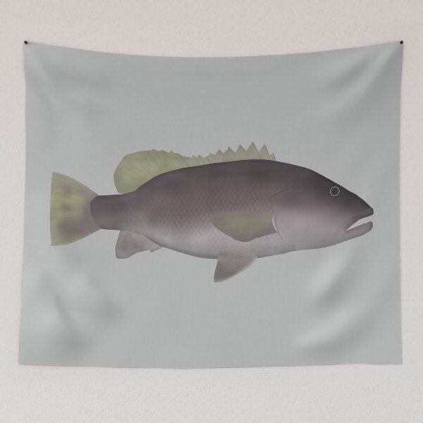 Item preview, Papuan Black Bass  designed and sold by fishfolkart.