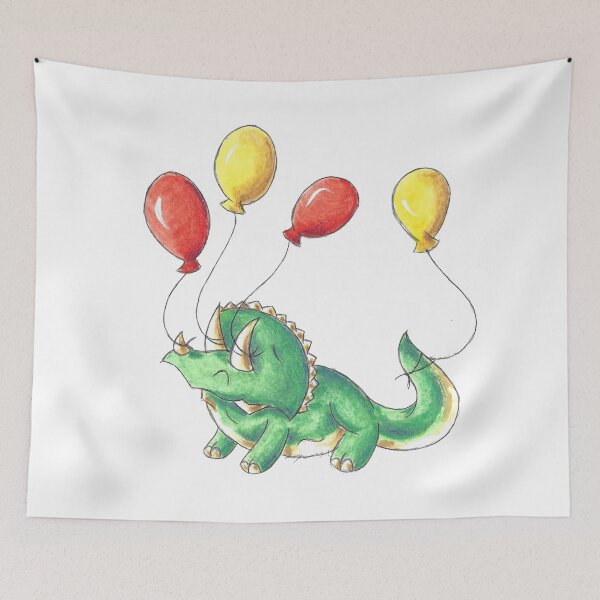 Item preview, Three Horns, Four Balloons designed and sold by KOKeefeArt.