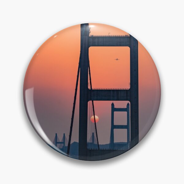 Item preview, Sunset and Plane in the Bridge designed and sold by TinyOwlsFoto.