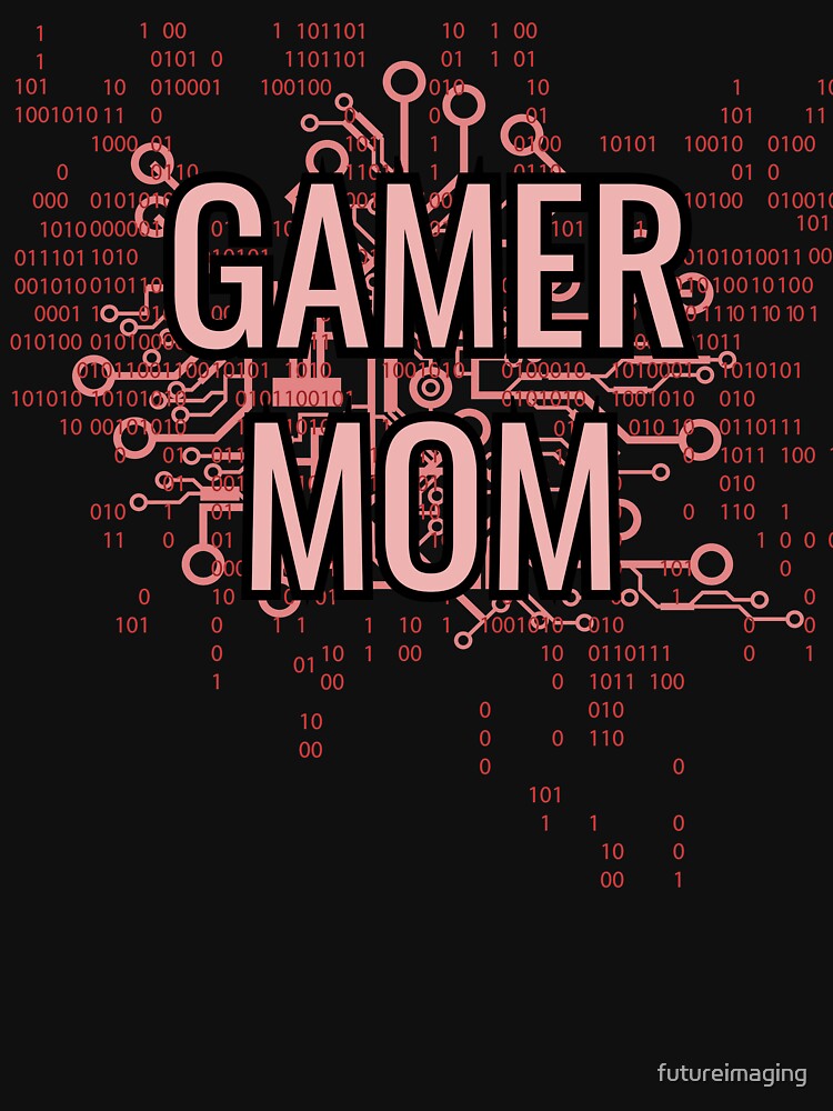 GAMER MOM Cyber Pink circuit by futureimaging