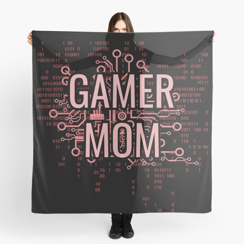 GAMER MOM Cyber Pink circuit Scarf