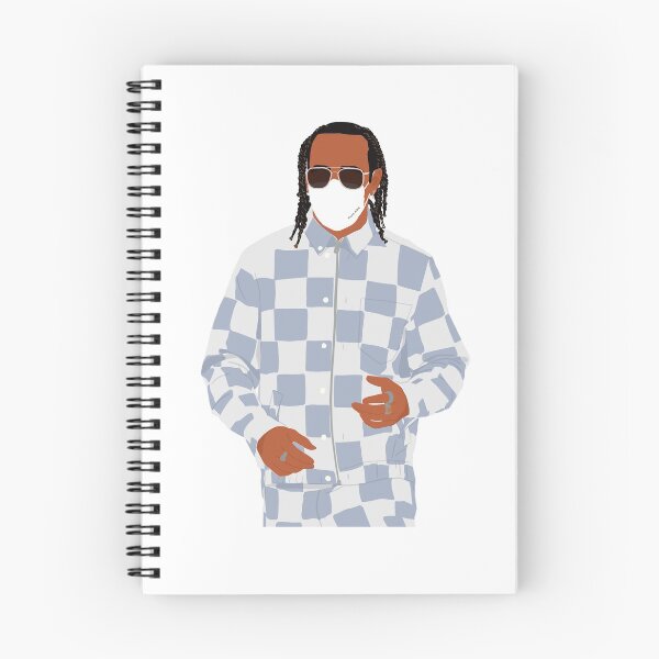 Item preview, Lewis Hamilton arriving at the track for Mercedes at the 2021 Grand Prix at Imola designed and sold by royaldutchness.