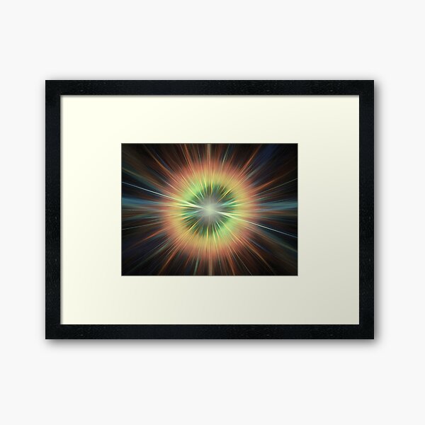 Supernova Gerahmter Kunstdruck