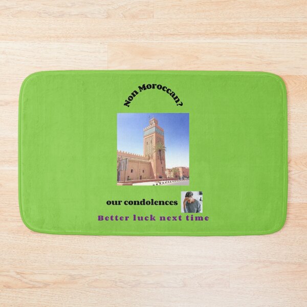 Item preview, "Condolences to non Moroccans"  (black text) designed and sold by skoumpourdides.