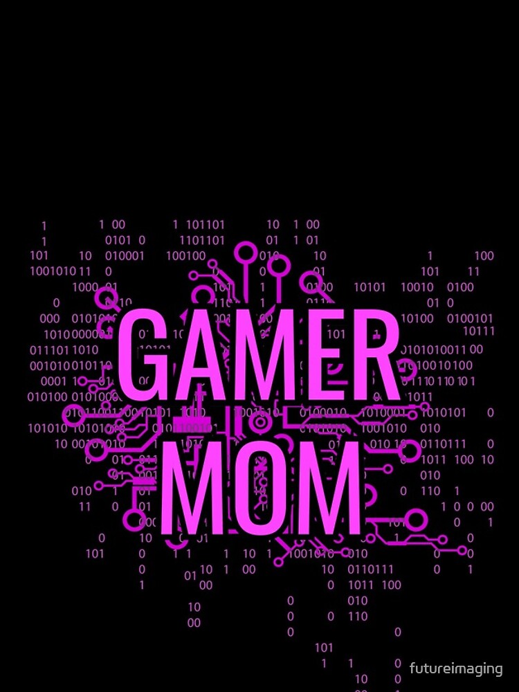 GAMER MOM Cyber Purple circuit by futureimaging