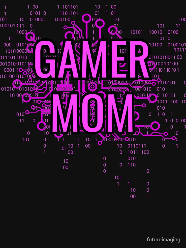 GAMER MOM Cyber Purple circuit by futureimaging