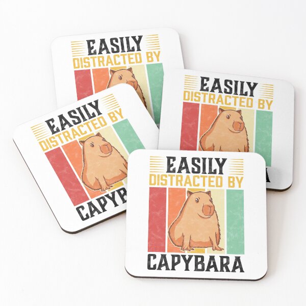 Item preview, Easily distracted by Capybara capybara gift designed and sold by madgrfx.