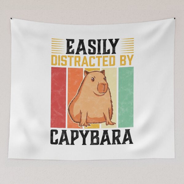 Item preview, Easily distracted by Capybara capybara gift designed and sold by madgrfx.
